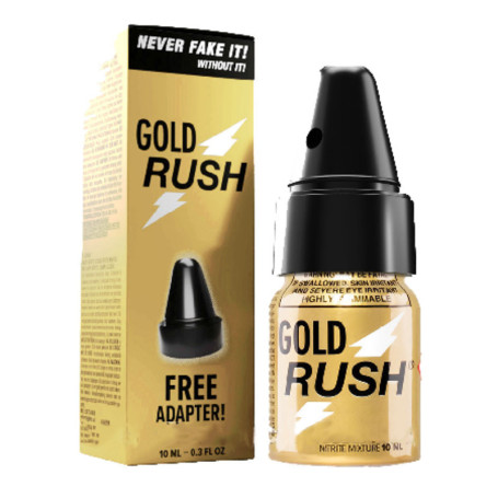 Gold Rush 10ml Poppers with Adapter