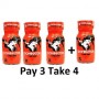 Pacote Popper Jolt Dominator-Red 3 + 1