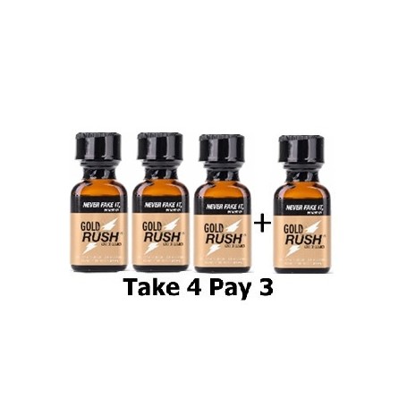 Pack PopperS Gold Rush XL 3 + 1
