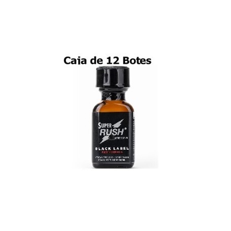 Caixa de 12 Poppers Rush Black Label XL