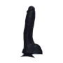 Dong with Balls Black 23cm